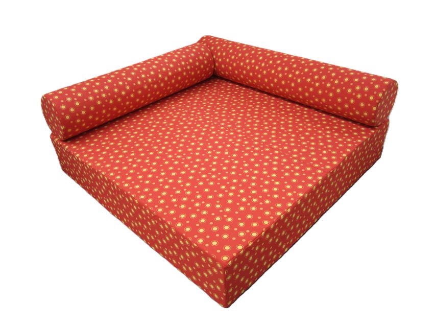 Kuschelecke Quadrat 3-tlg., 160 x 160 cm, B1 Stoff oder KL, viele Farben